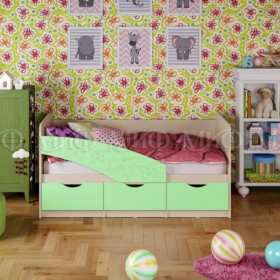 Кровать Бабочки 2,0м (Салат матовый) в Санкт-Петербурге - sankt-peterburg.katalogmebeli.com | фото