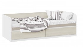 Кровать «Сканди» с 2 ящиками Дуб Гарден/Белый/Глиняный серый в Санкт-Петербурге - sankt-peterburg.katalogmebeli.com | фото